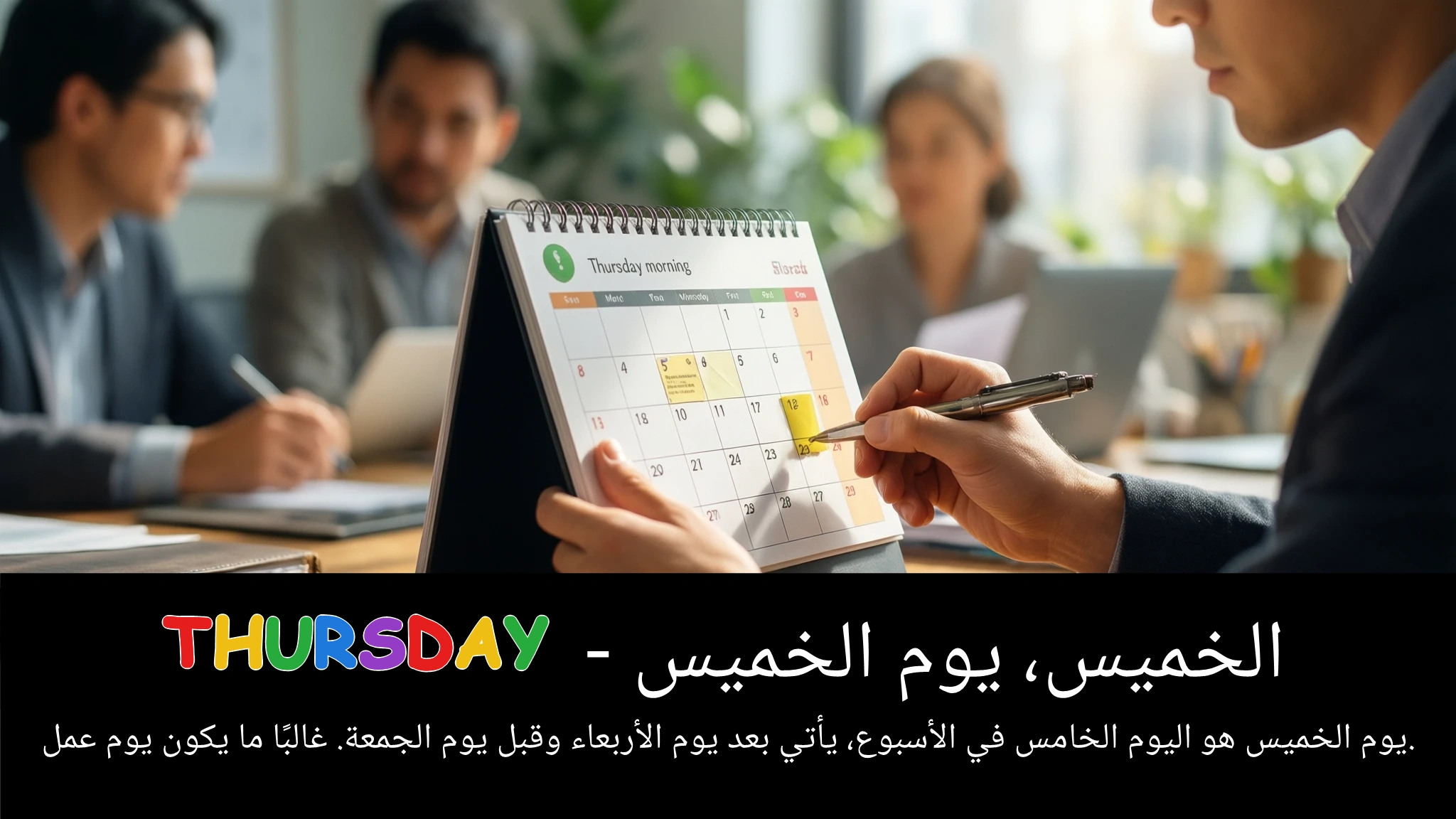 Arabic Illustration for Thursday